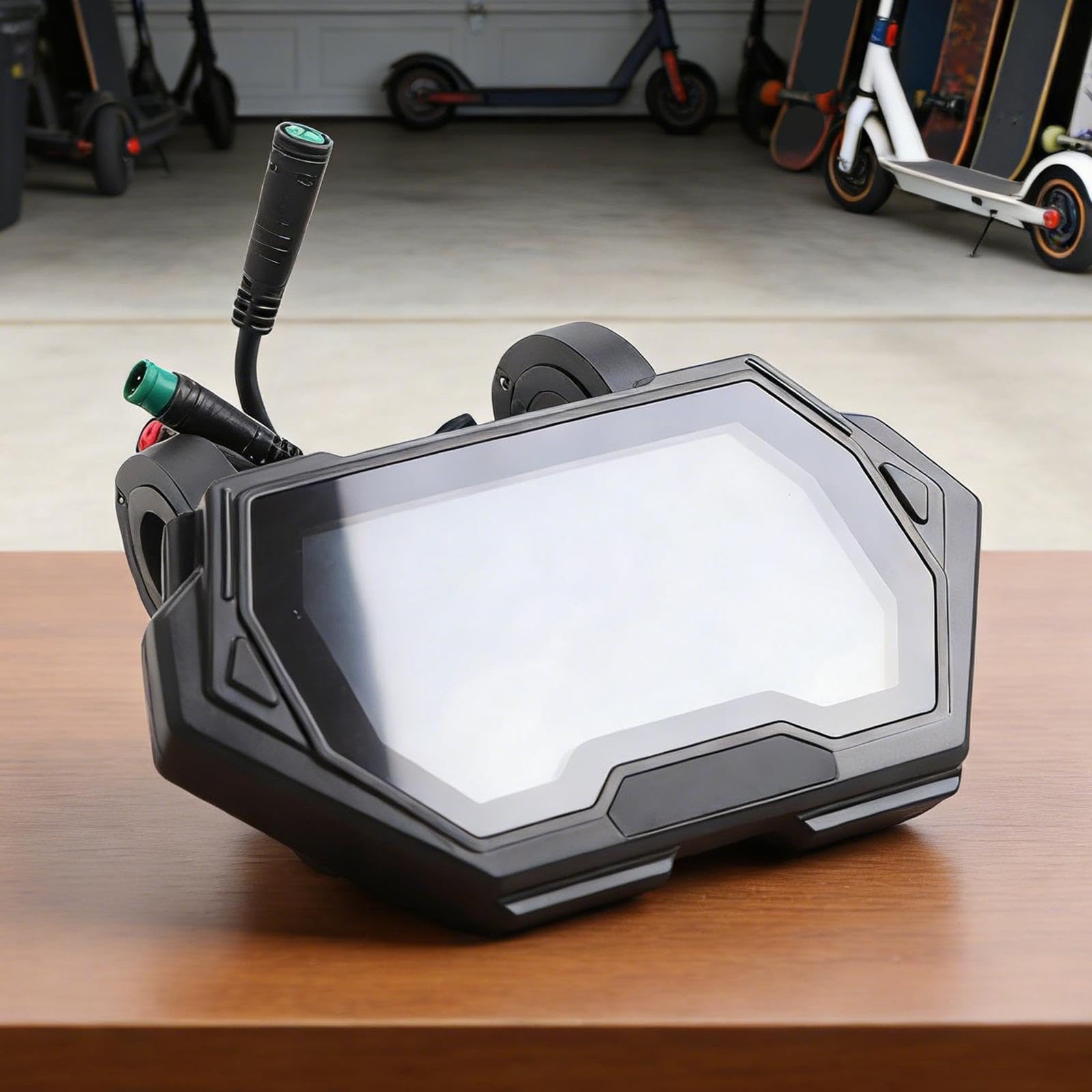 Trottinette électrique à écran LCD pour tableau de bord avec écran transparent et connecteur à cinq fils, indicateurs de vitesse et de batterie en temps réel, pour Kukirin G2 Pro/Max/Master et pour