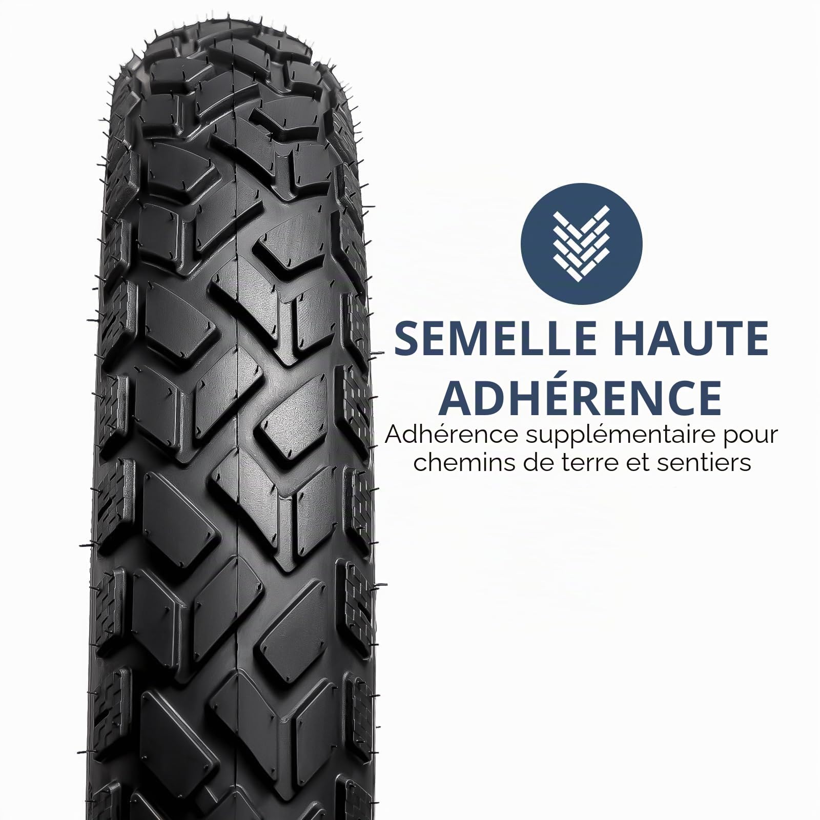 YUNSCM 2-PCS 20 Pouces Fat E-Vélo pneus 20x4.0/102-406 Compatible with Electric Vélo 20x4.0 20X4 All-Terrain Directional Tread Bike pneus (Y-1278)