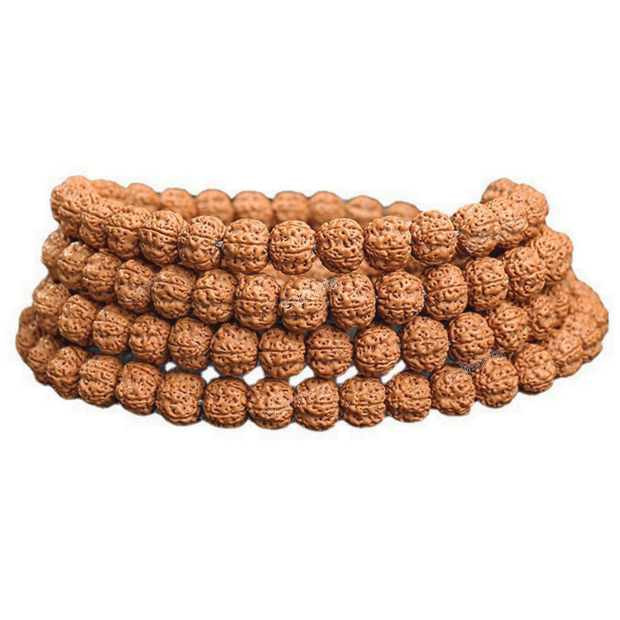 EDMIRIA Rudraksha 5 Mukhi Natural Five Mukhi Rudraksha Panchmukhi Brown Round Beads Meditation Yoga Wrist Mala Stretchable Band Style Bracelet for Men and Women (108 Beads 10mm Bracelet) (B0CMNJMMWP) Amazon Price History, Amazon Price Tracker