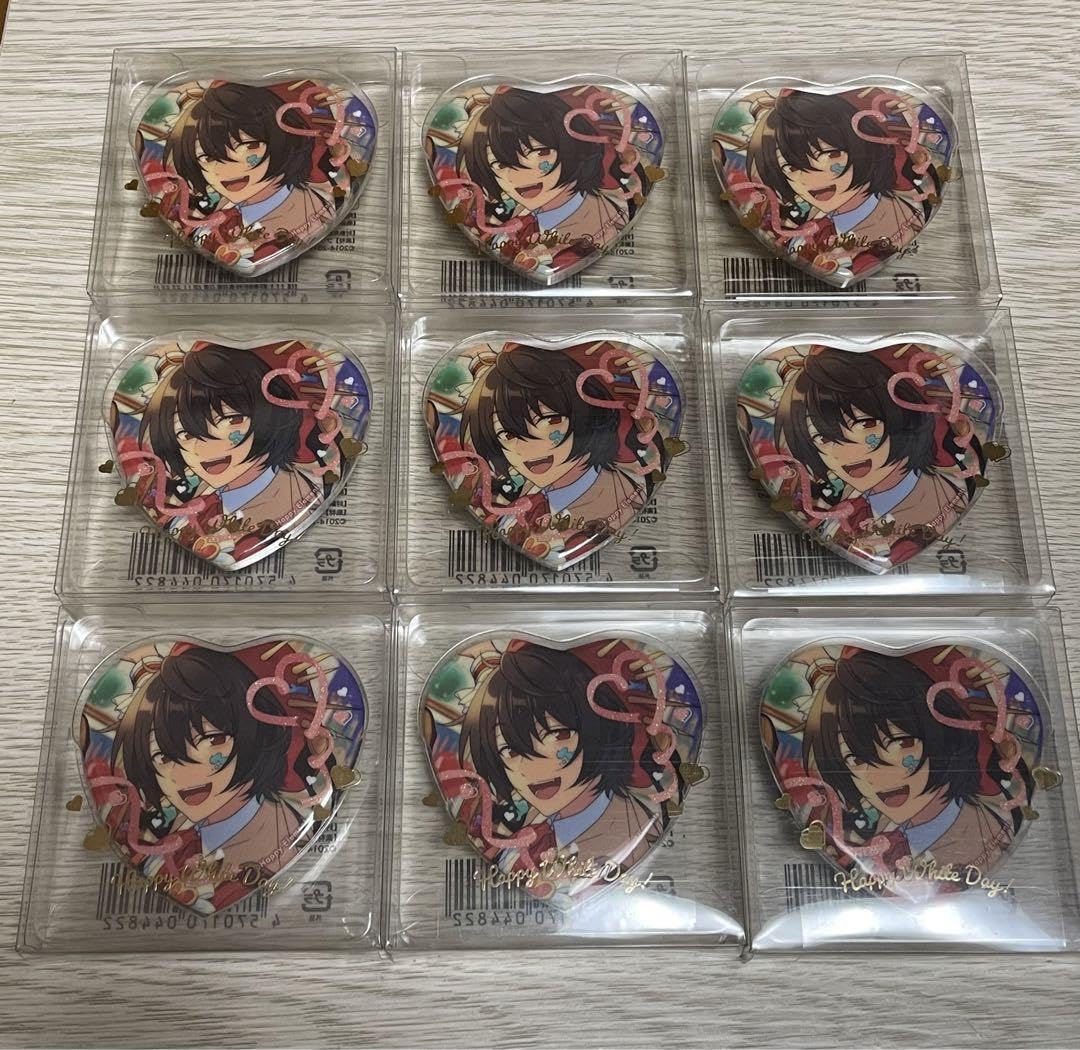 朔間凛月 ホワイトデー ハート缶バッジ