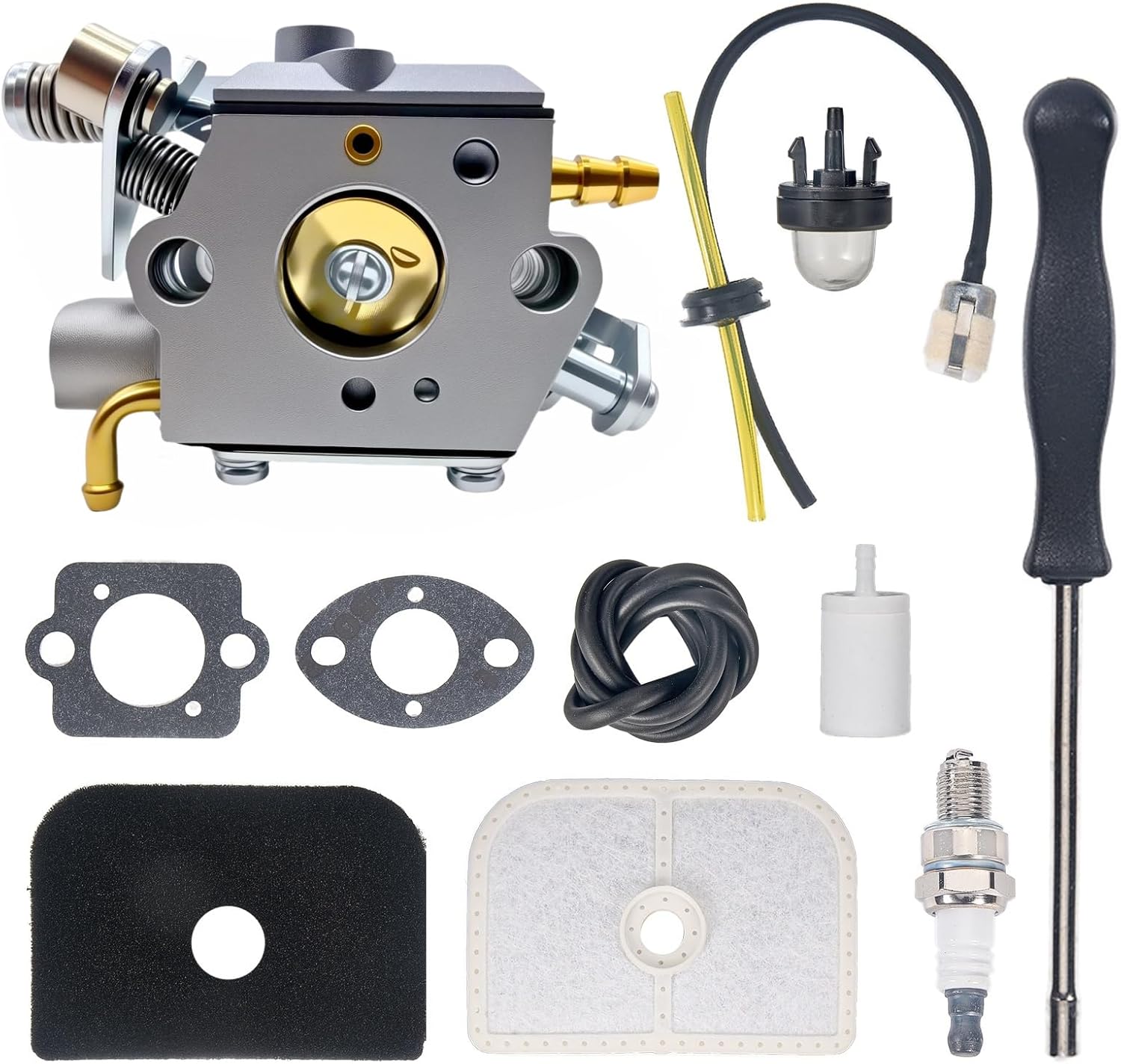 584901401 Carburetor with Air Filter Tune-up Kits Fits For HUSQ 525L 525LS 525LST 525ES 325HE3 325HE4 525RXT Replacement Carb