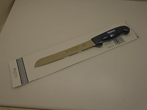 Miniatura 2 de Restaurante Marca USA 8 pulgadas cuchillo de pan festoneado recto semi flexible inoxidable hoja comercial cocina rebanador