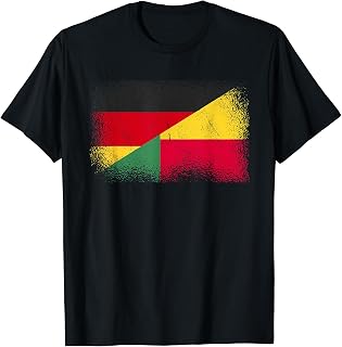 Germany And Benin Wear German Beninese Flag Roots T-Shirt