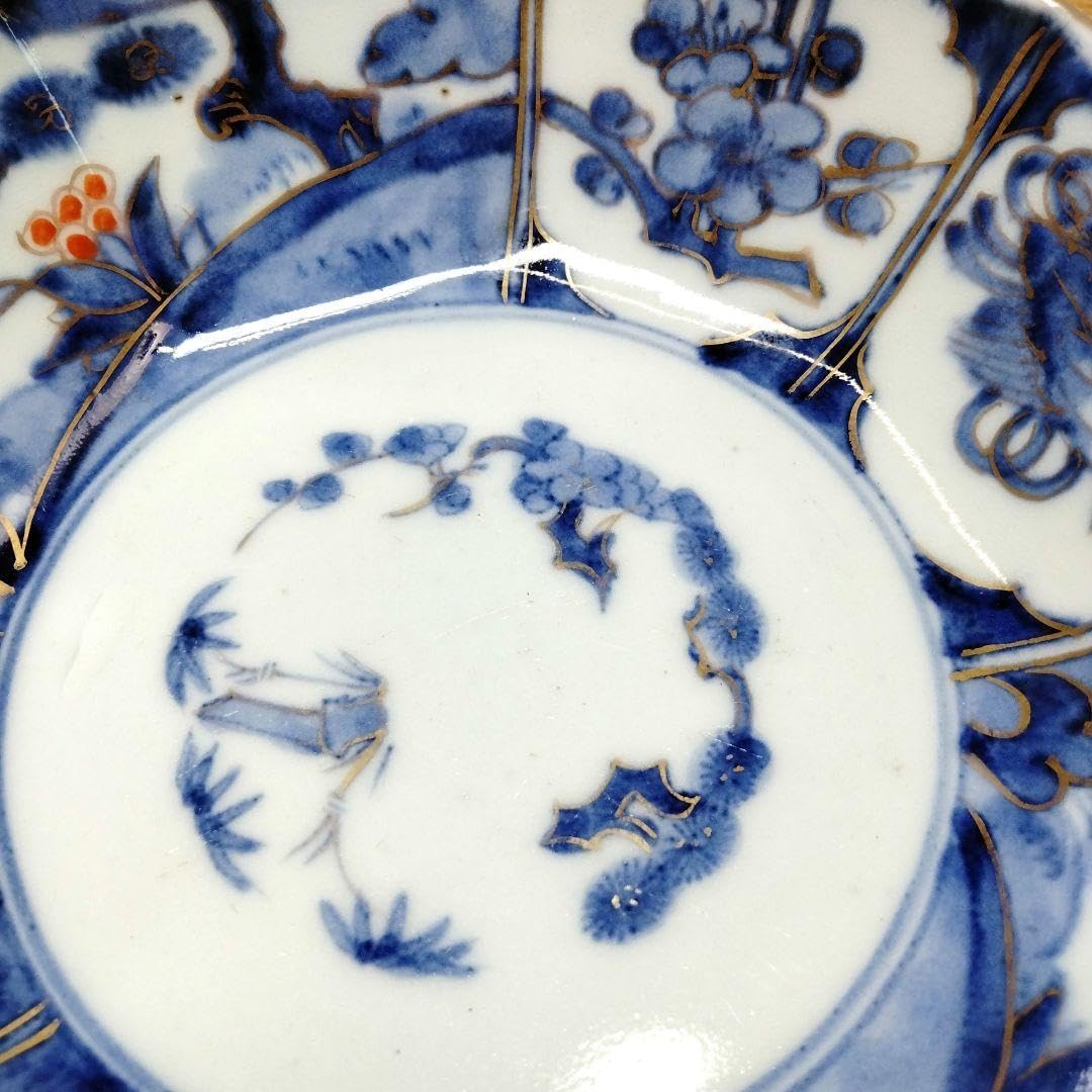 柿右衛門窯 有田焼 染付金彩向付 柿右衛門