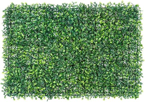 Tapete de pared de plantas artificiales, paneles de boj artificiales, paneles de pared de seto de boj, paneles de pared protegidos de césped