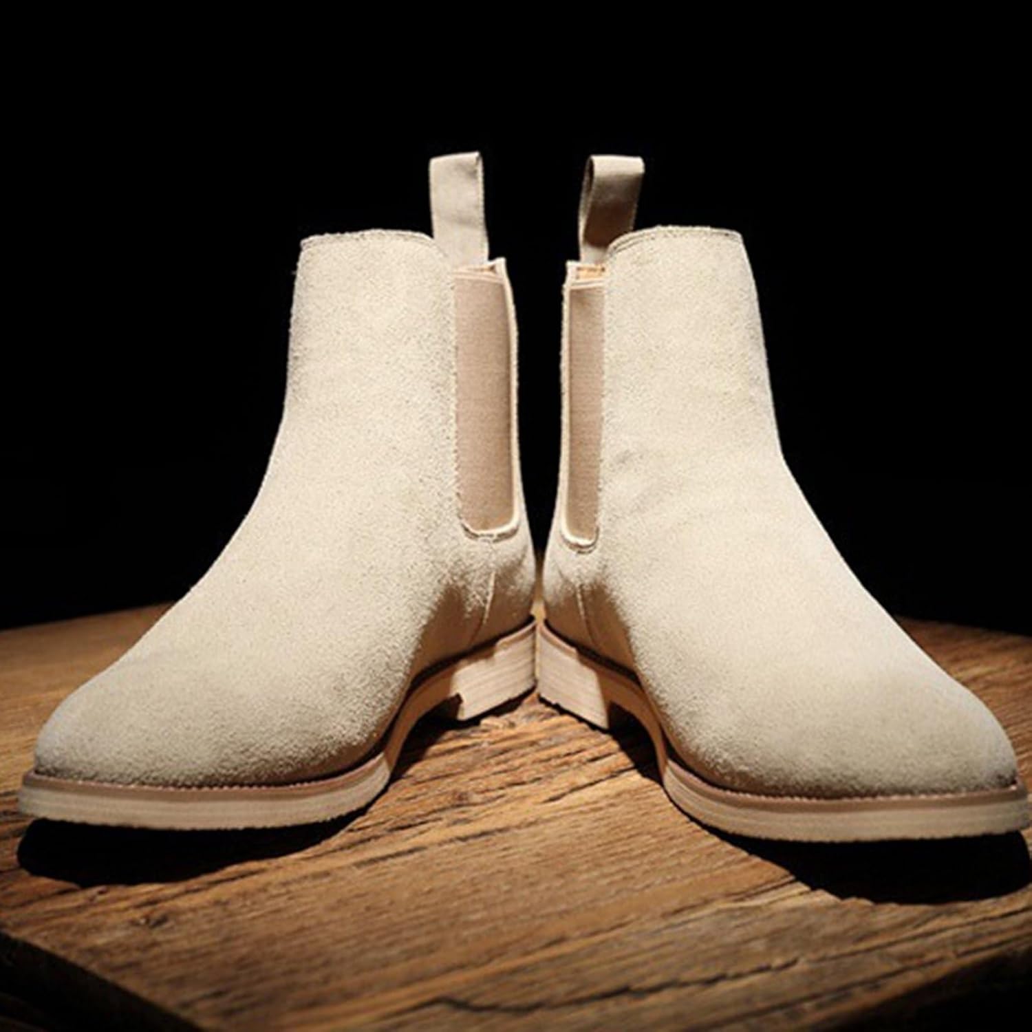 [Taopagii] メンズ チェルシーブーツ ショートブーツ サイドゴアブーツ スリッポン 大きいサイズ ビジネスシューズ ポイン