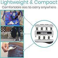 Vista 6 de Finger Strengthener by Vive (3 Pack) Hand Grip Equipment for Guitar, Musicians, Rock Climbing & Therapy - Gripper with Exercise Guide for