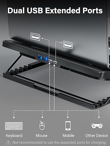 Kootek Laptop Cooling Pad with 5 Quiet Fans