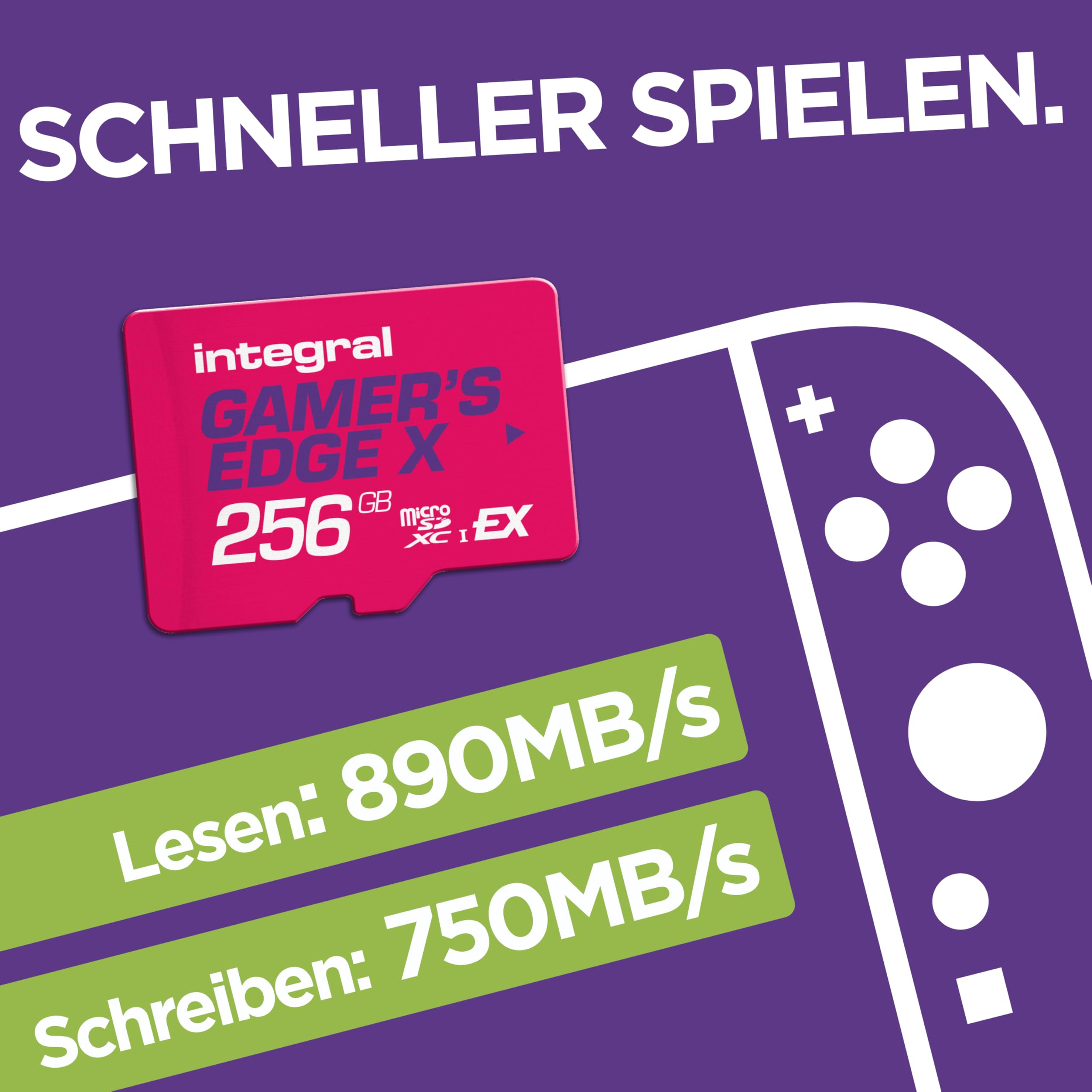 Integral 256GB Gamer's Edge X microSD Express für Switch 2 – bis zu 890MB/s Lesen – Bild 3