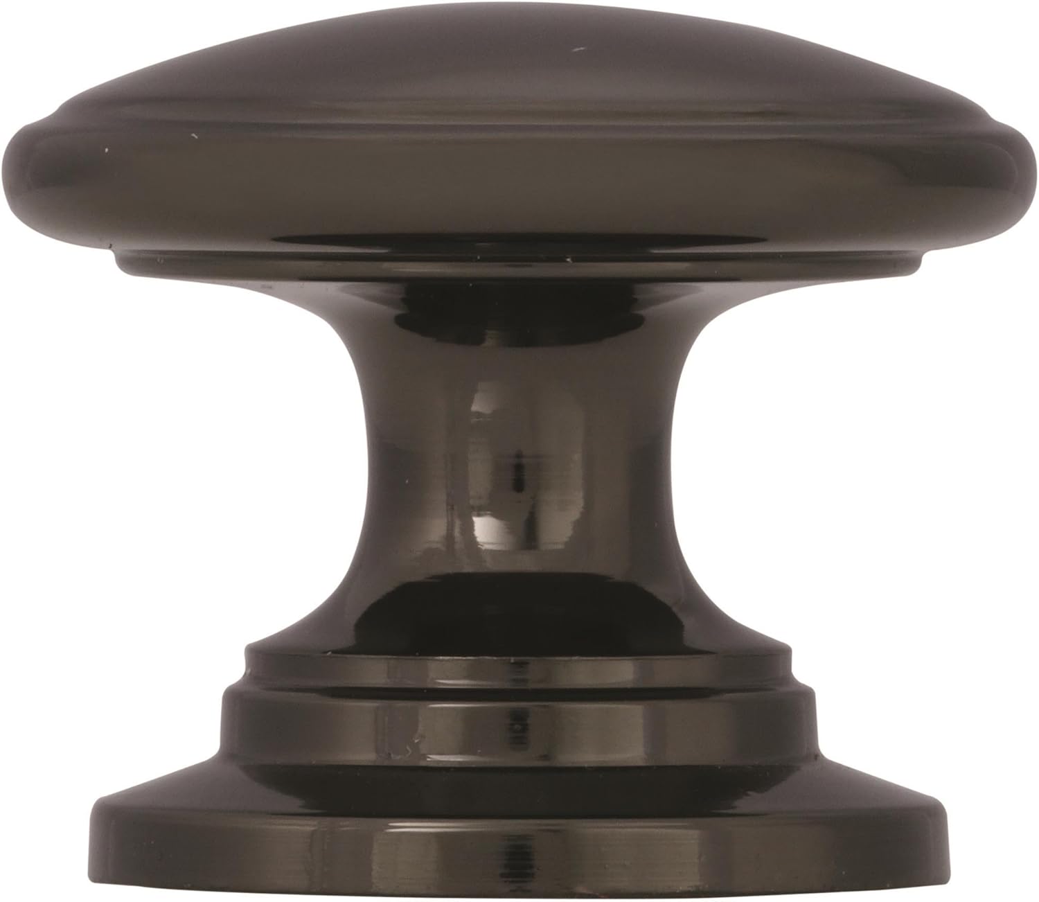 Polished Nickel Round Cabinet Knob with Mounting Hardware