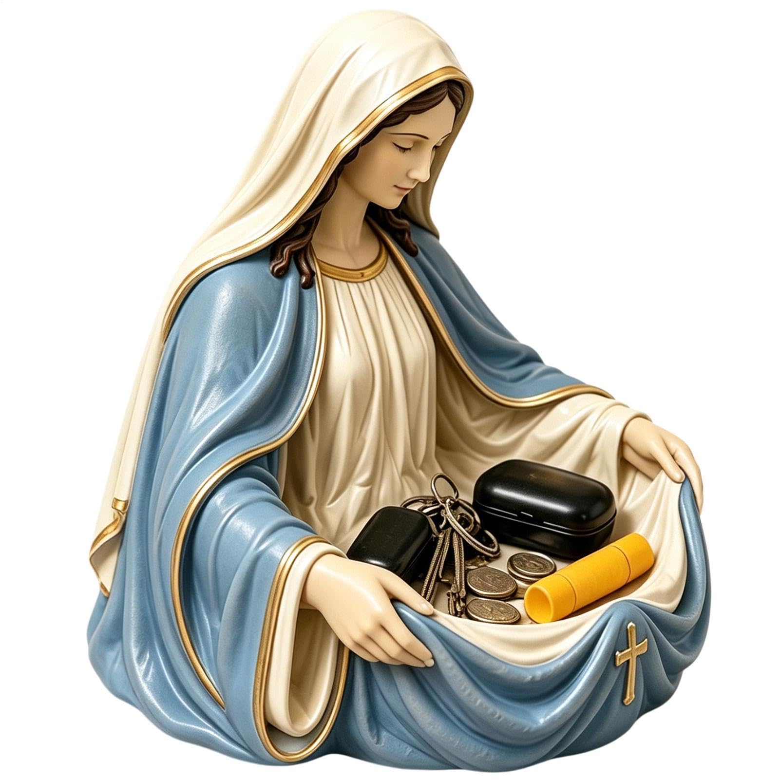 Organizador religioso de Virgen María para decorar mesas de noche y salones
