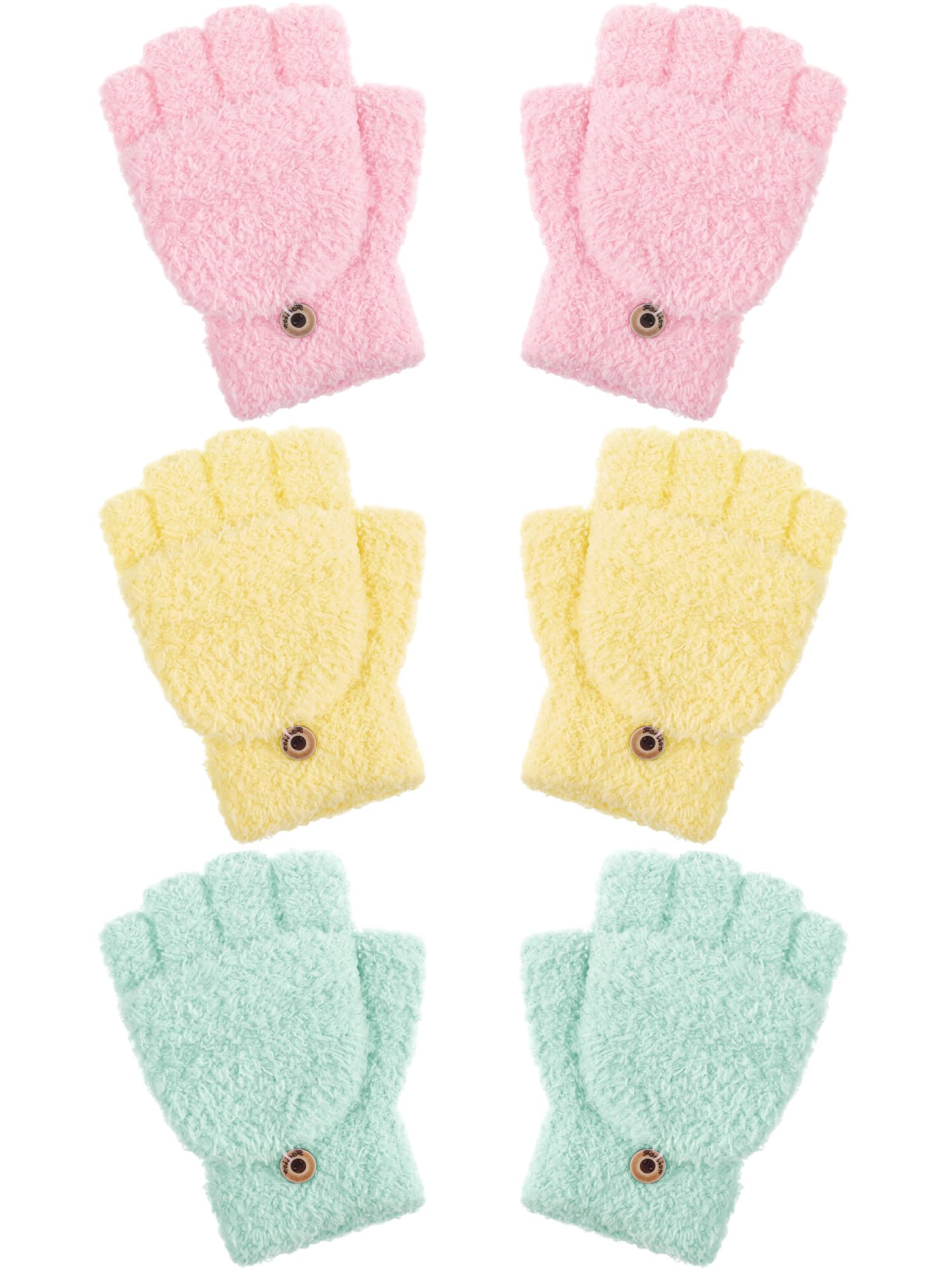 Guantes de invierno de mujer para usar el móvil sin pasar frío de mitón 8