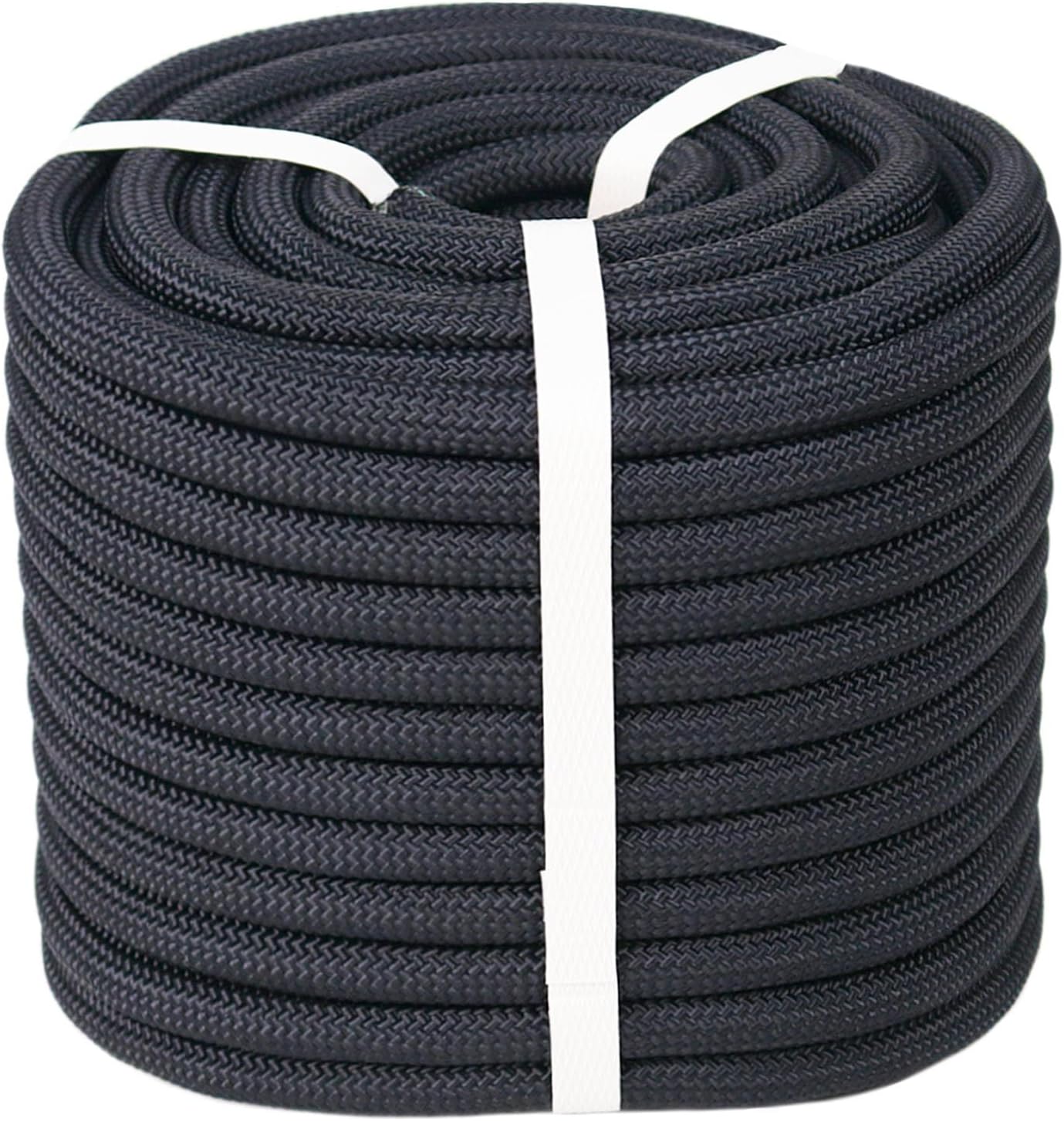 Amazon.com: Yacht Braid Polyester Rope ½ inch by 100 feet, White Blue ...