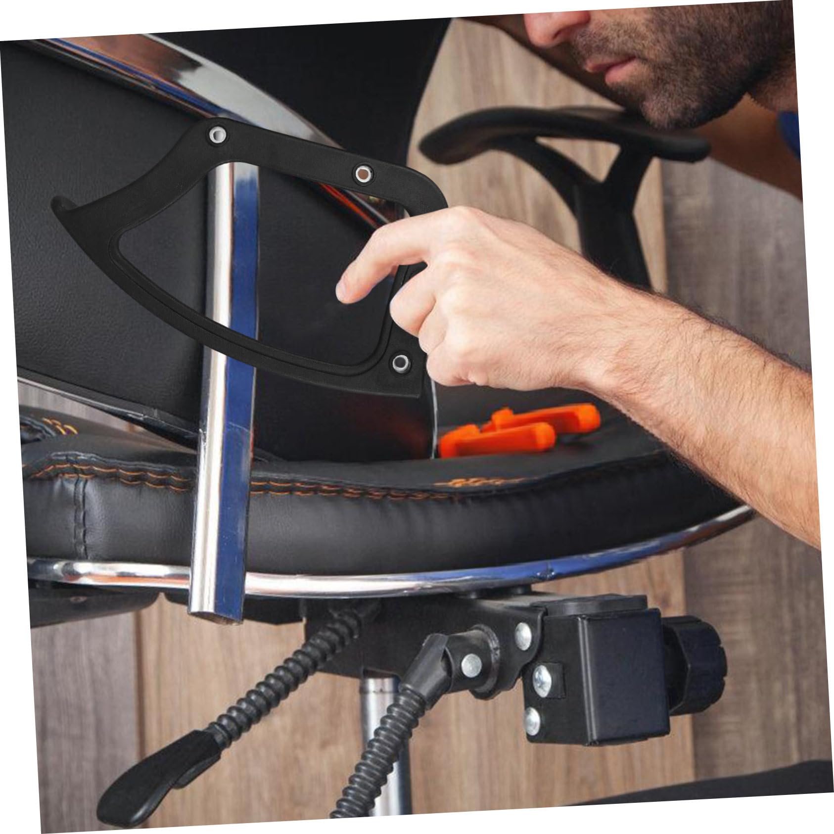 SEWACC Accesorios para Reposabrazos de Silla Repuesto Profesional de Reposabrazos para Uso Doméstico de Silla de Plástico para Resistente al Desgaste