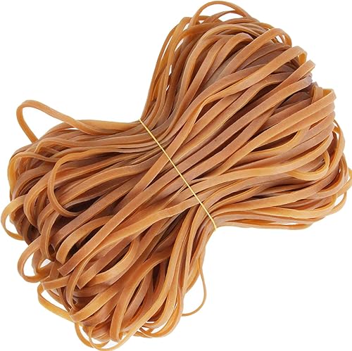 Miniatura 9 de AMUU AMUU - Juego de 50 bandas de goma grandes blancas para papelera de suministros de oficina, carpetas de archivos, caja de arena para gatos,