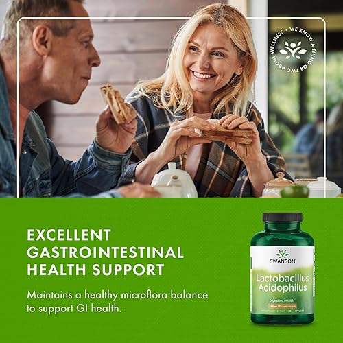 Miniatura 6 de Swanson Lactobacillus Acidophilus Probiótico para adultos que buscan apoyo diario para la salud digestiva e intestinal con 1 mil millones de UFC