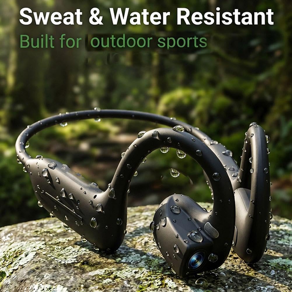 Casque à oreilles ouvertes pour appareil photo intelligent, conductions