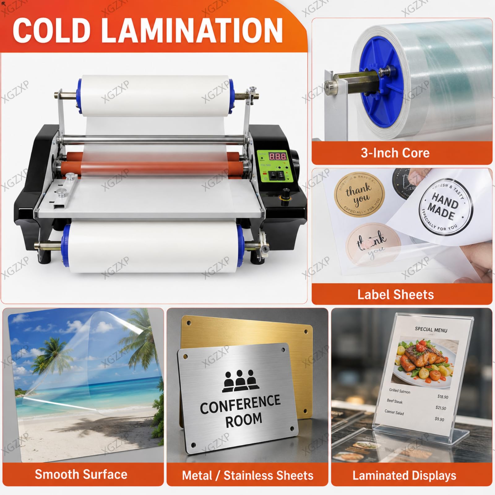 Plastificatrice A Caldo E A Freddo, con Display Digitale E velocità Regolabile in Continuo, per Fogli A3/a4, Uno O Entrambi I Lati, per Documenti, Carte E Foto