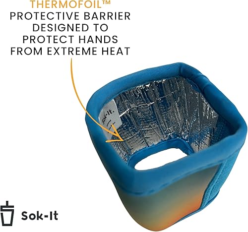 Miniatura 2 de Sok It Hot Sok NHL - Funda de neopreno aislada para café y té (Boston Bruins, talla única para café)