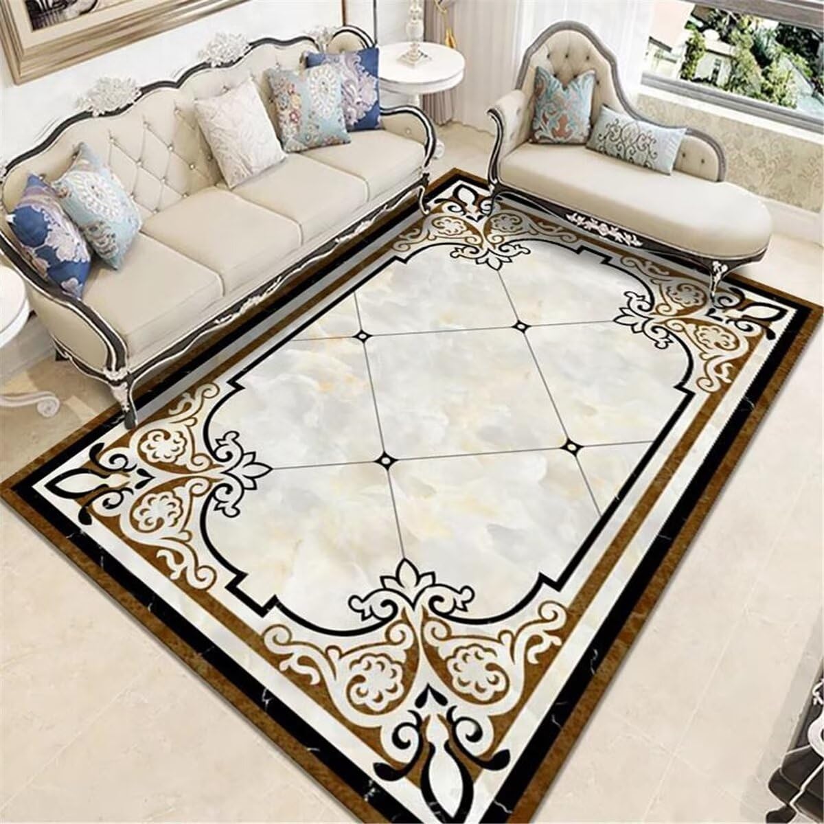 Tapis de chambre à coucher antidérapant pour habiller les accessoires de canapé