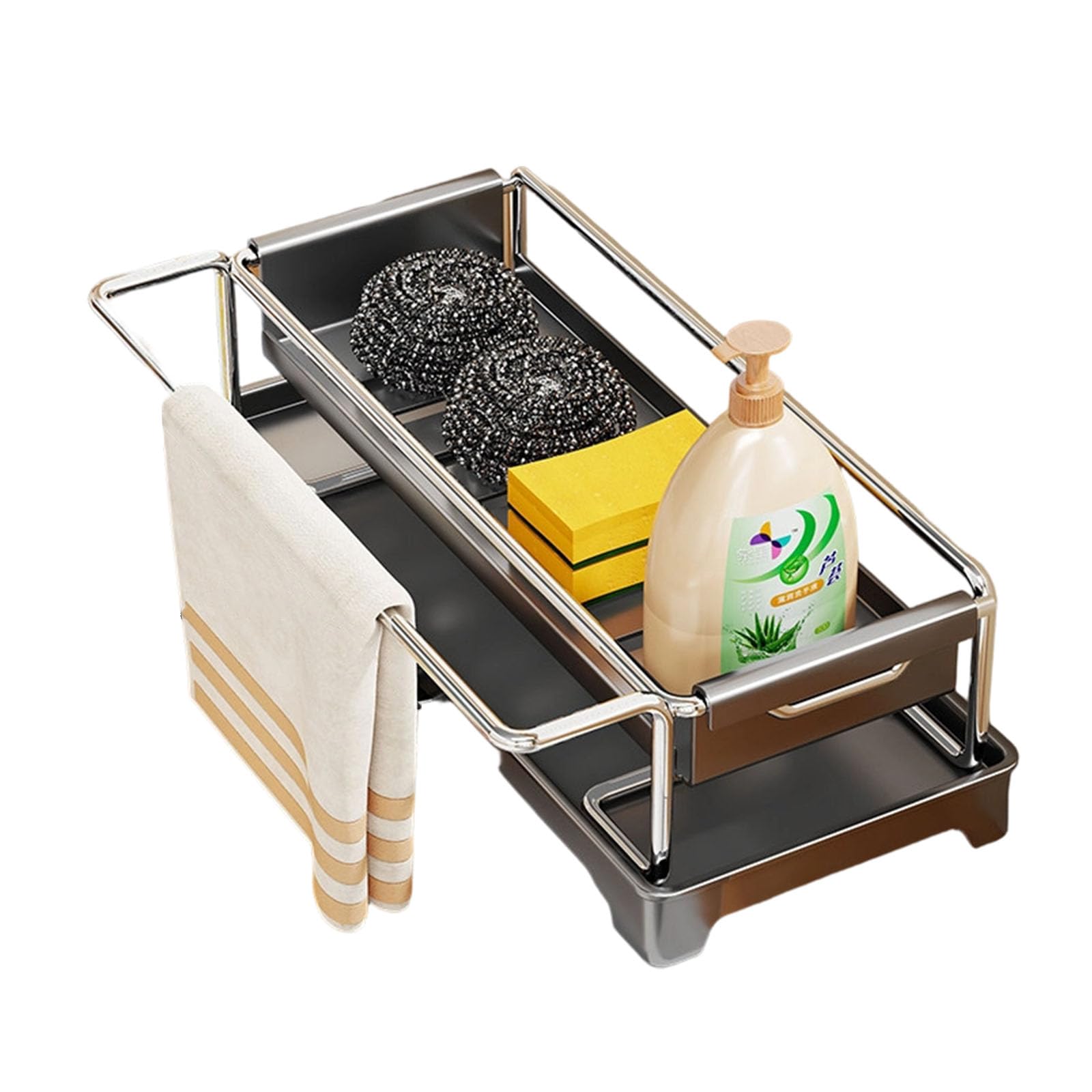 Btgghytr Stylish Kitchen Cloth Storage with Multi Purpose Capacity for Towels and Small Utensils Easy Install Rack