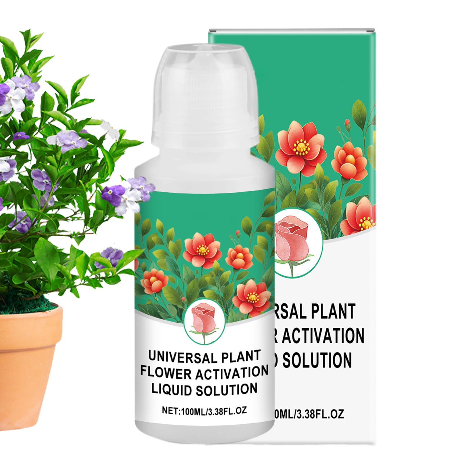 Alimento Para Flores Cortadas | Líquido 100 ml Nutrientes Hidropónicos | Suministros De Jardinería Para Césped Hidroponía Y Vitalidad De Macetas Interior Exterior