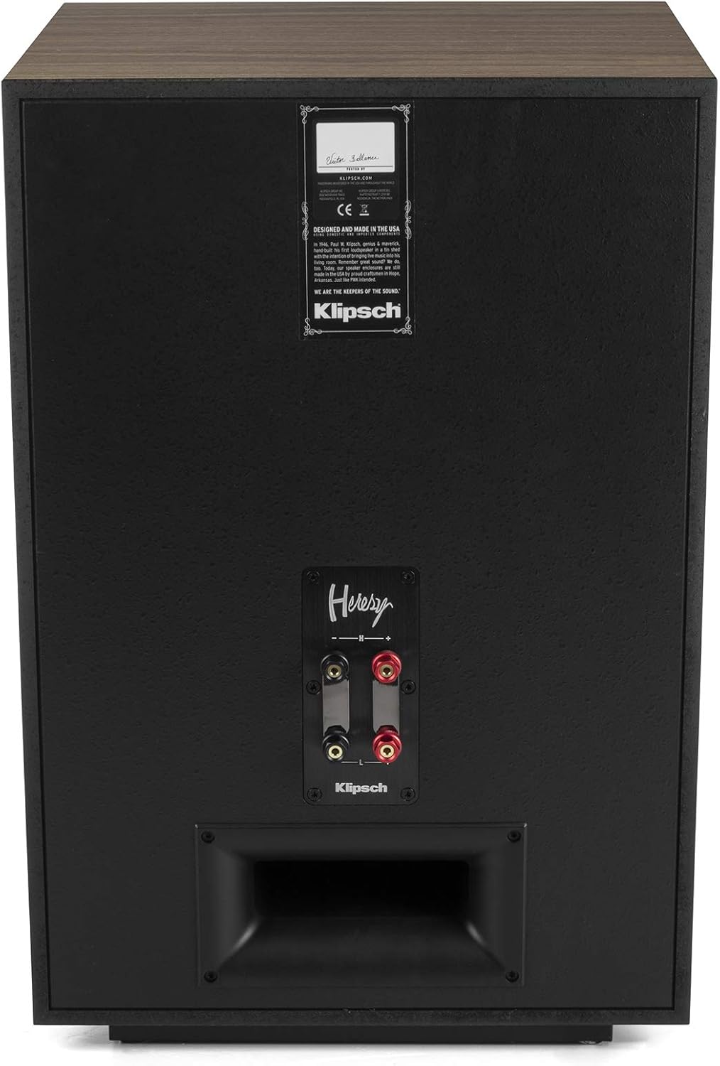 Klipsch Heresy IV Heritage Premium Floorstanding Horn-Loaded Speakers in American Walnut - Each