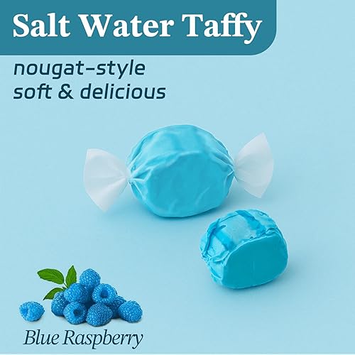 Miniatura 23 de Snack Attack Caramelos de agua salada envueltos individualmente a granel de 1 libra – Caramelos masticables de agua salada, sabores costeros