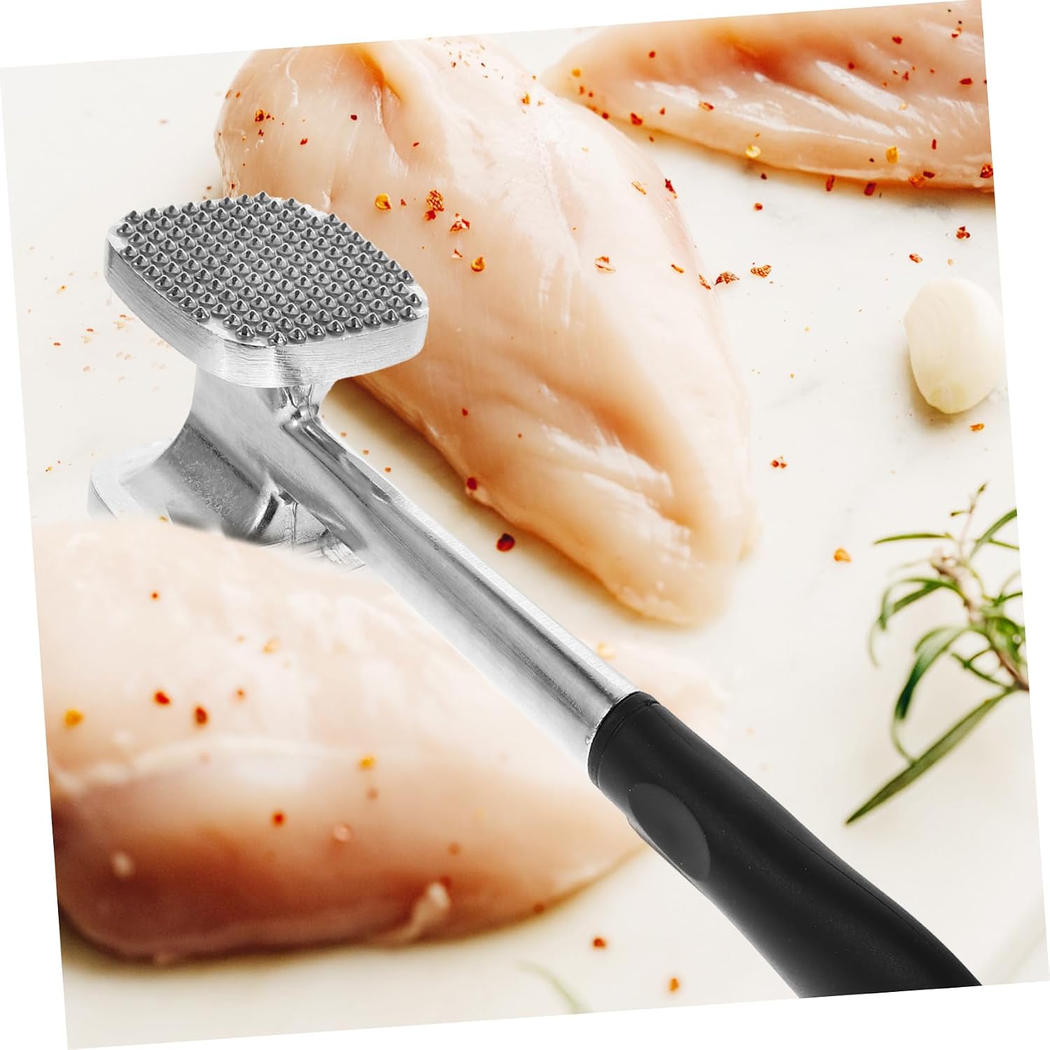 ABOOFAN 1pc Meat Tenderizer Hammer Mallet Sided Burger Smasher for Grilling Accessories