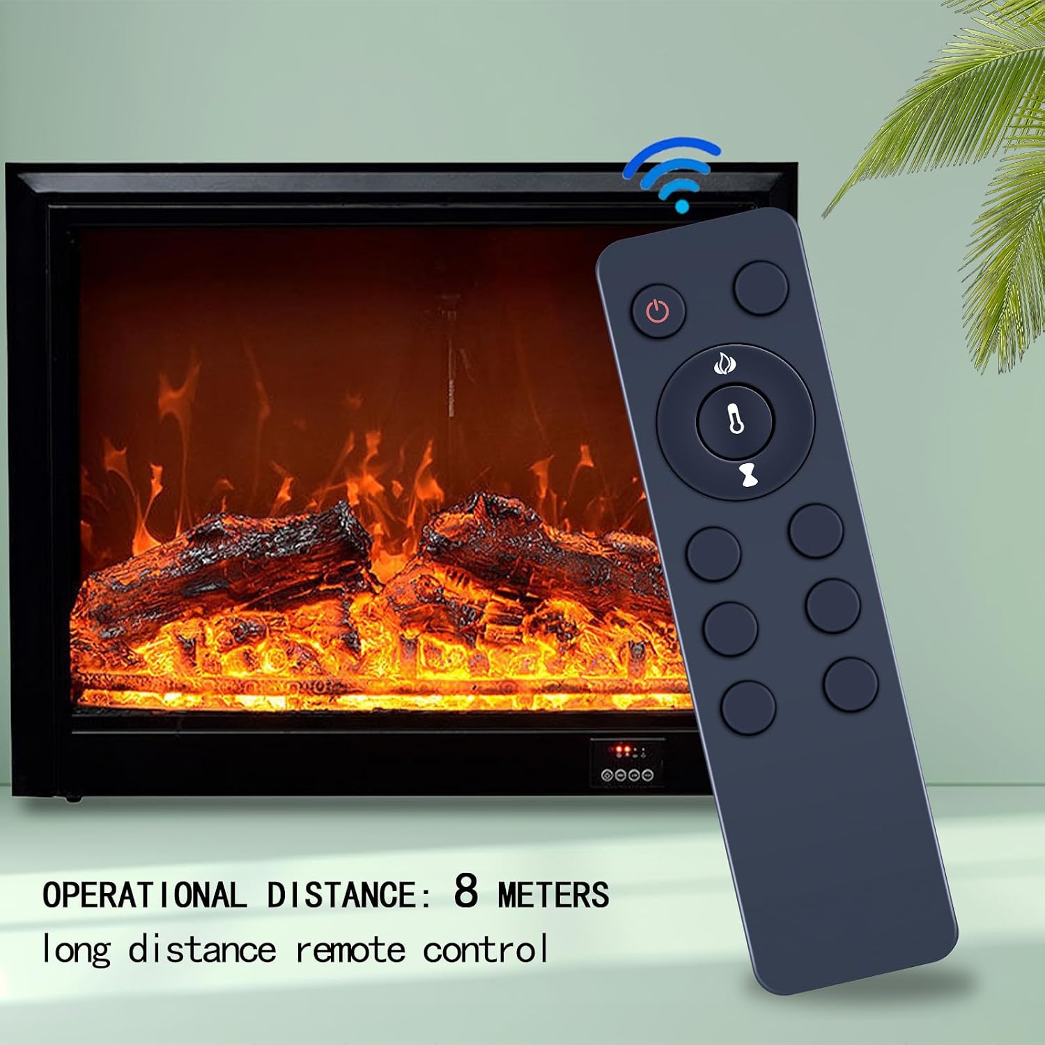 RETROSUN Replacement Remote Control for Twin Star Electric Fireplace Stove Heater DFI-5010-01 DFI-5010-02 DFI-5010-03 DFI-5010-04 DFI-5010-05 DFI-5010-06 DFI-5010-07 (T-A10)