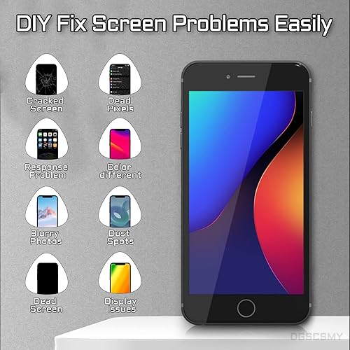 Miniatura 4 de Para iPhone 8  SE 2 generación de reemplazo de pantalla LCD negra para iPhone SE2 2020 3D Touch 4.7 "digitalizador montaje completo herramientas