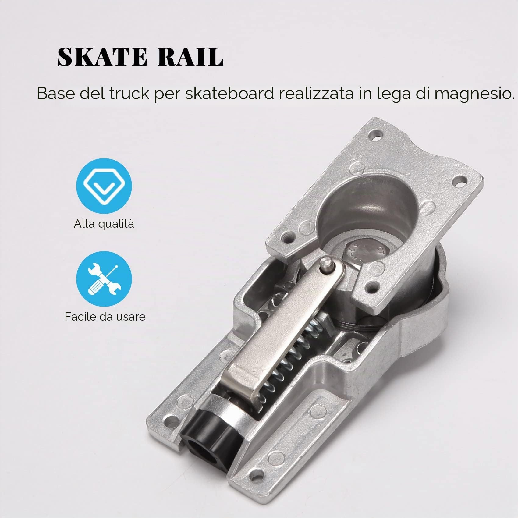 XIAOJUN Arrivo Surf Skate Trucks Lega 7 Pollici Staffa Nero C7 Bridge,