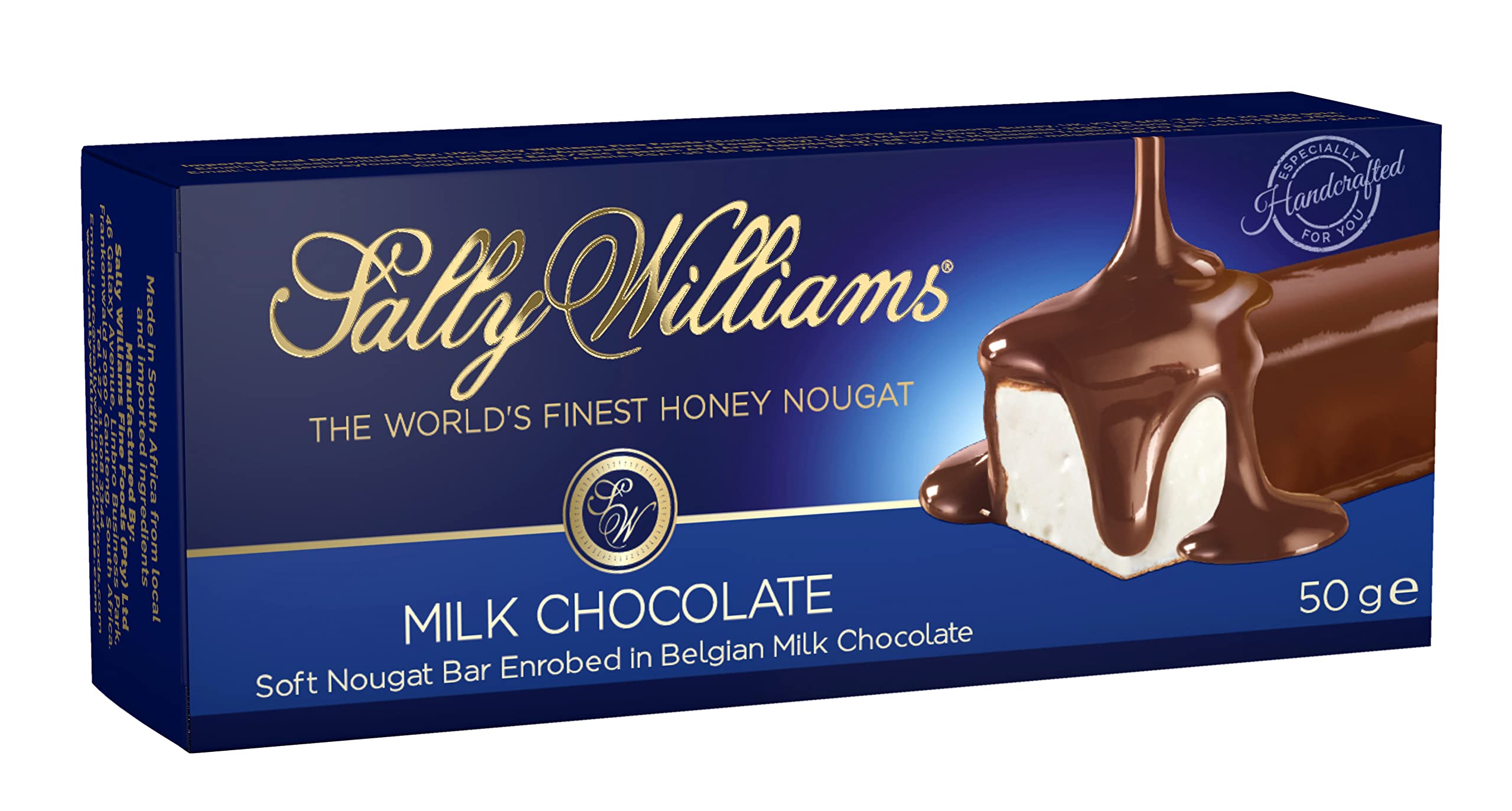 Sally Williams Milk Chocolate Nougat Bar 50 g, Pack of 6