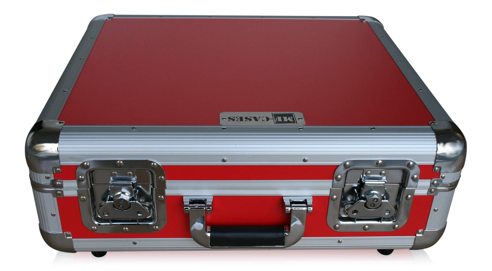 Plattenspieler Case rot für Technics 1210 Turntable DJ Flightcase Rack Koffer