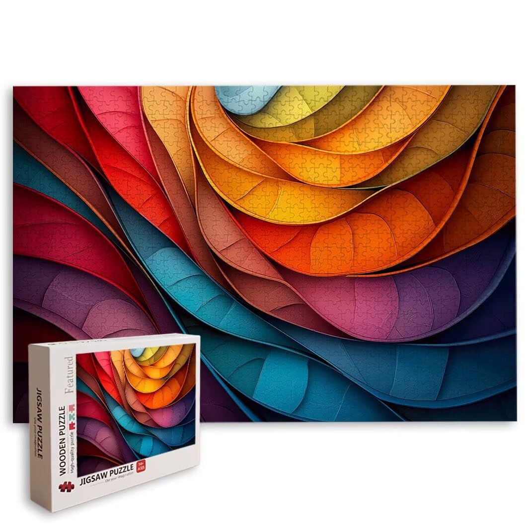 Puzzle Couleur, Puzzle 1000 Pièces Adultes, Puzzles Classiques, Décor -8794