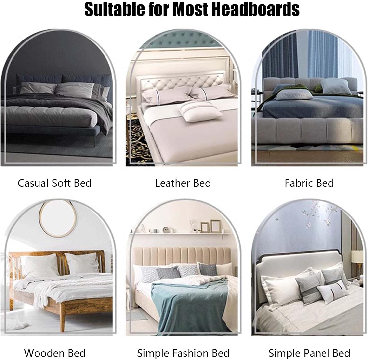 UYSELA Headboard Covers for Double Bed, Headboard Covers Slipcover, Stretch Bed Headboard Cover Dustproof Protector Cover for Bedroom Decoration