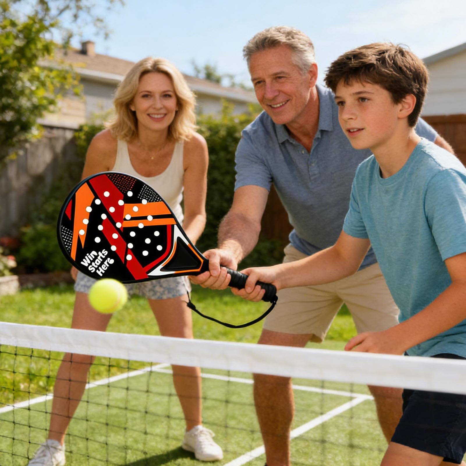 Juego De Tenis Portátil Antideslizante Y Antivibraciones | Juego de Raquetas de Tenis Recreativas para Adultos Para Recreación, Entrenamiento, Deporte, Hombre, Mujer, Atleta, Playa,