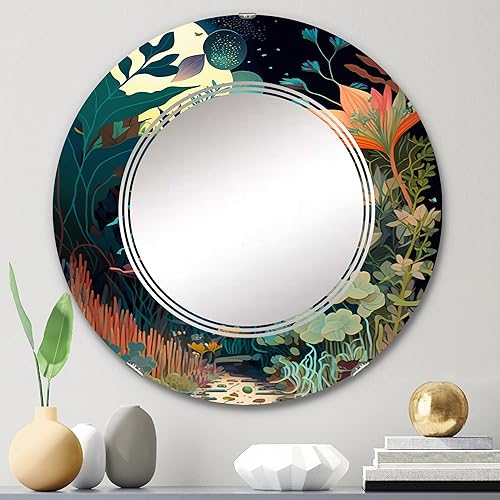 Miniatura 7 de Bounties and Blooming Wilderness Blessings IV- Vanity Mirror, Bathroom Mirrors, Wall Mirrors for Living Room, Bedroom - Oval Mirror - Large 20'x30',