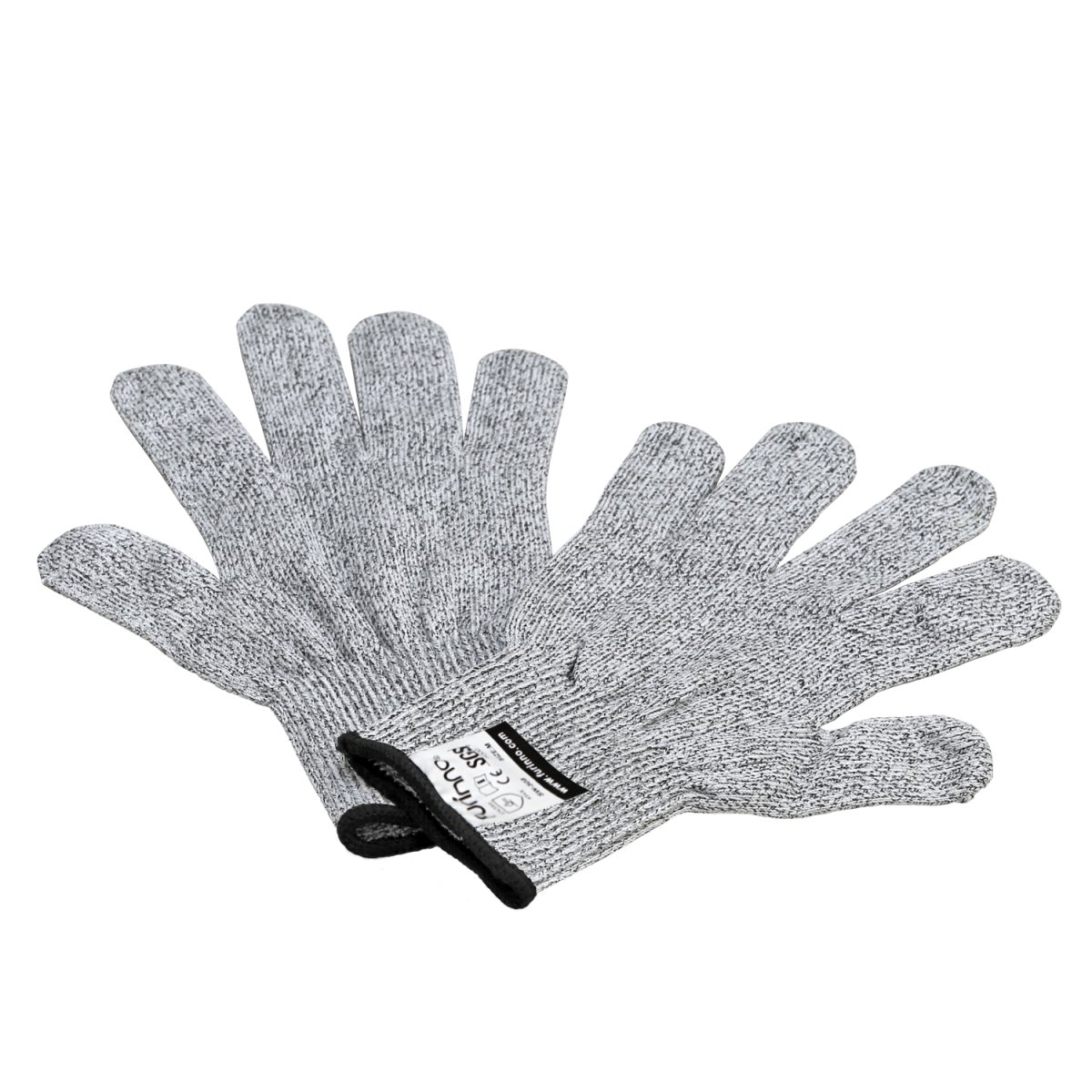 Furinno FKG508M DaPur FKG508 Guantes de protección de alto rendimiento nivel 5, grado alimenticio, mediano, tela, gris