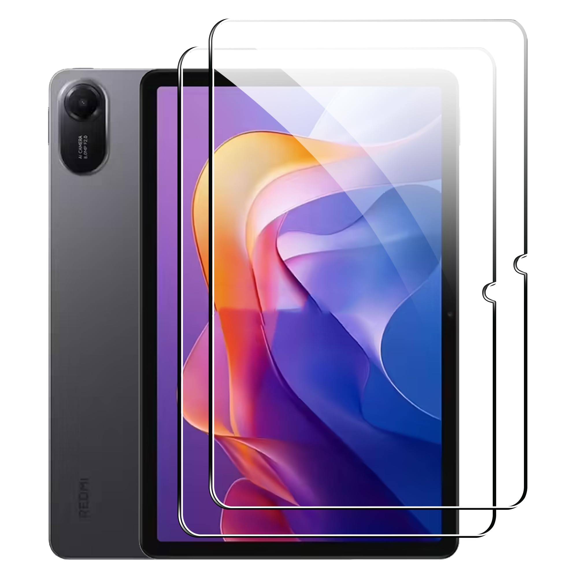 Fitudoos [2 Pezzi] Panzerglas Schutzfolie für Xiaomi Redmi Pad 2 11 Zoll 2025, 9H Härte, glasklare Displayschutzfolie,Anti-Fingerprint,entspiegelt, Kratzfest.