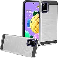 Vista 7 de Para LG K52 (LM-K520) - Funda de teléfono estilo cepillado - CS3 Negro