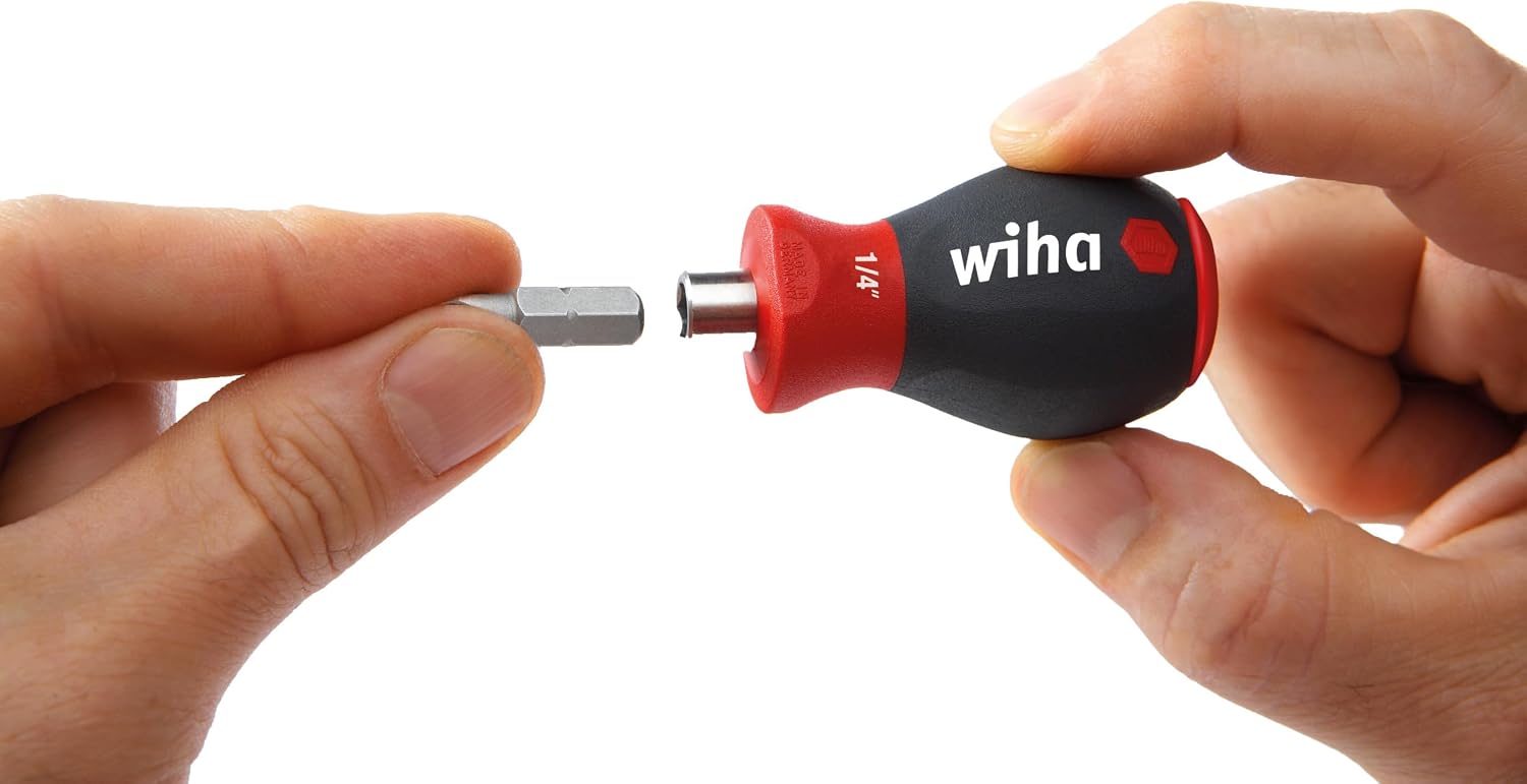 Wiha 28103 Magnetic 1/4 Bit Holder, Stubby, 57mm