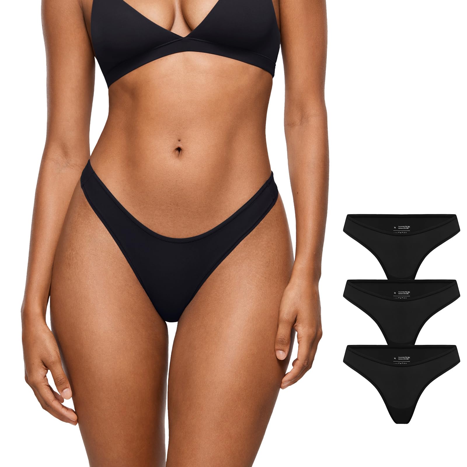 Soft V-waisted Thong 3 Pack by INLYRIC