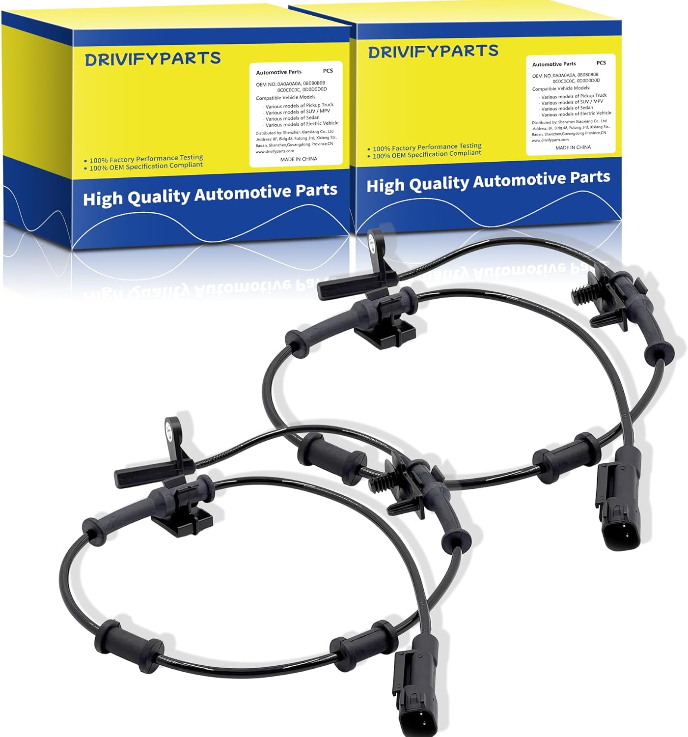 ABS Wheel Speed Sensor Fit for Chrysler 300, Dodge Challenger Charger 2011 2012 2013 2014, 4779639AA, ALS2248, Front Left Right Sides (2PCS)