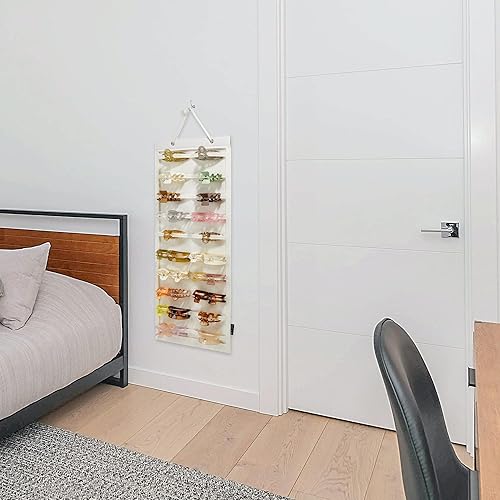 Miniatura 6 de HUHYNN Organizador de pinzas colgantes para el cabello, organizadores y almacenamiento para mujeres y niñas, soporte de pinzas para el cabello para