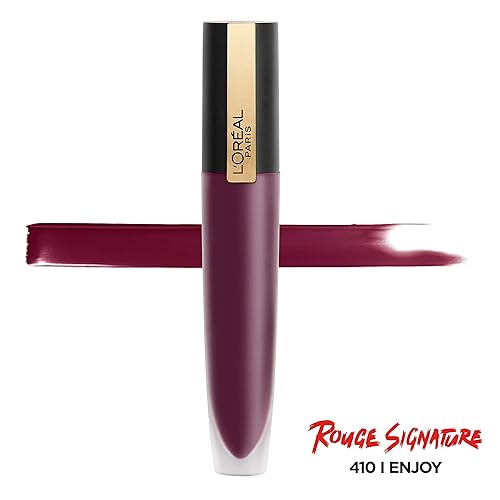 Miniatura 2 de L'Oréal Paris Makeup Rouge Signature - Pinta labios de larga duración acabado mate, ultraligero, ultracómodo, color de pigmento alto, aplicador para