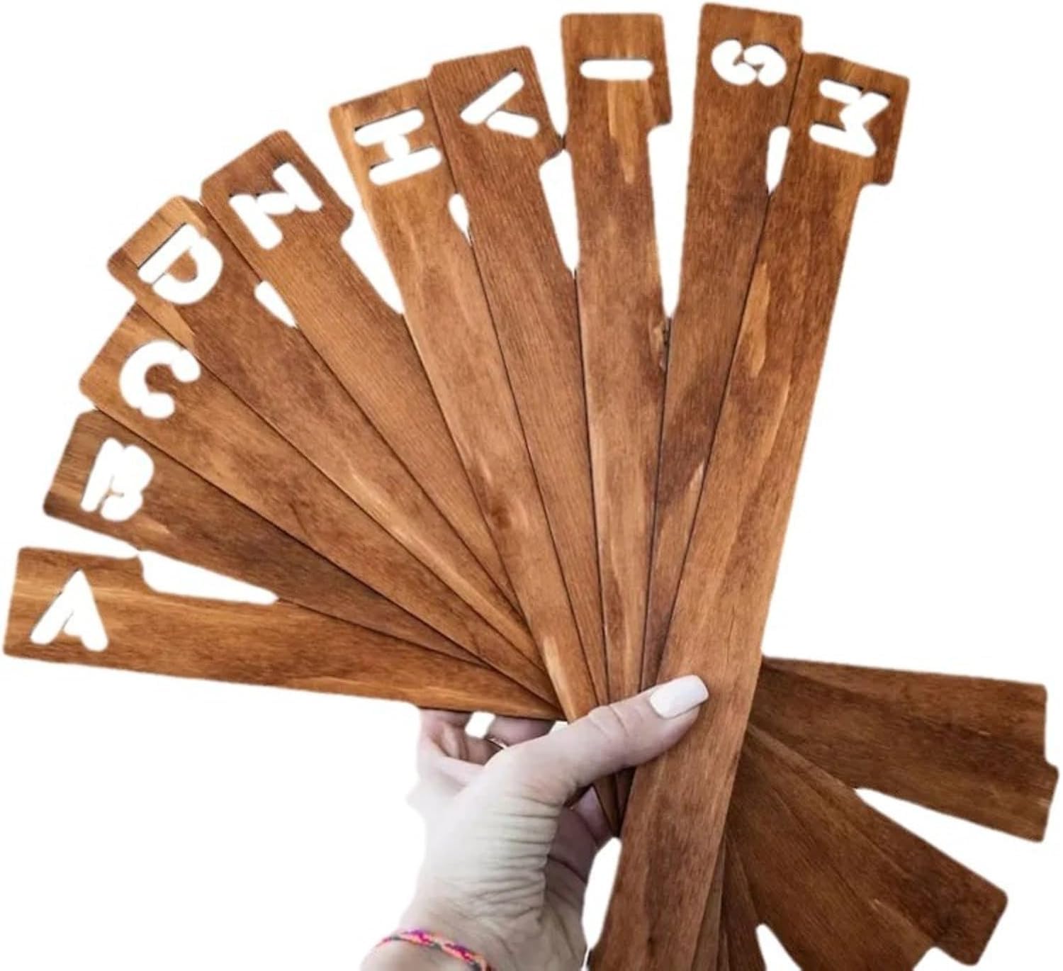Divisori per Dischi, Divisori per Dischi in Legno, Divisori Alfabetici per Dischi in Vinile A-z, 26 Portadischi, Organizer, 1 Set / 52 Pieces