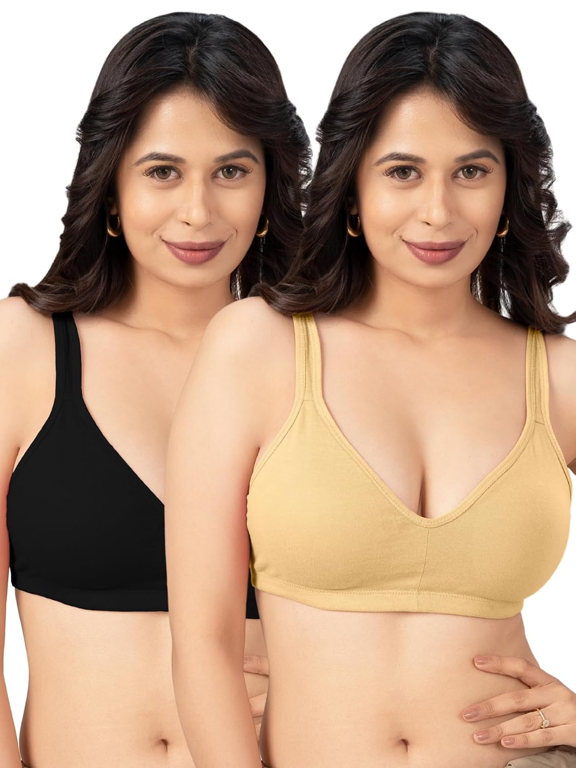 Lovable Women's Cotton Removable Pads Non-Wired T-Shirt Bra - Adjustable Straps Seamless - Actual Color May Vary (Assorted... - Review, Price and Buying Guide