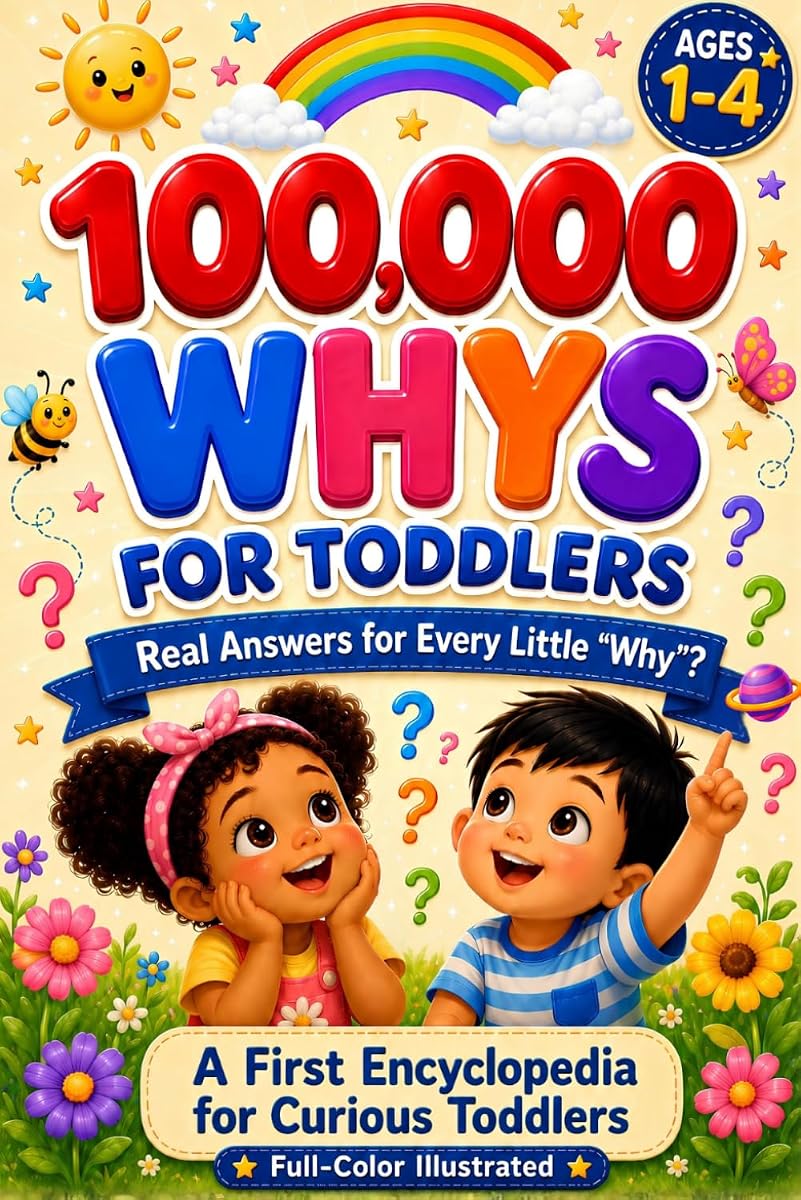 100,000 Whys for Toddlers 1–4: Real Answers for Every Little “Why”? — A Full-Color Illustrated First Encyclopedia for Curious Toddlers and Parents Who Want to Say More Than “Because”