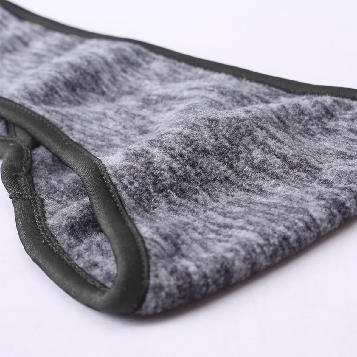 Winter Running Headband with Ponytail Hole Ear Warmer Grey image 5